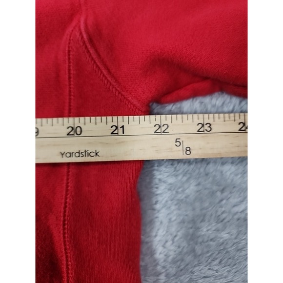 VINTAGE Y2K Champion Reverse Weave Sweatshirt Mens Large Red Crewneck Logo - Picture 8 of 9